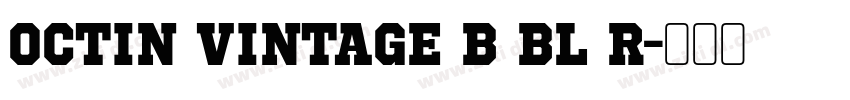 Octin Vintage B Bl R字体转换